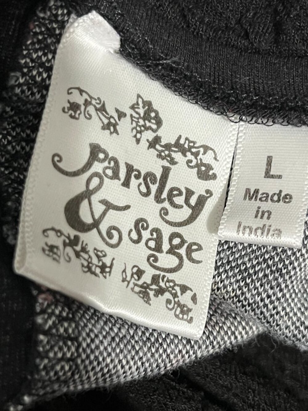 Parsley & Sage Womens Patchwork Tunic L Artsy Maximalist Gallery Eclectic Studio - Picture 6 of 8